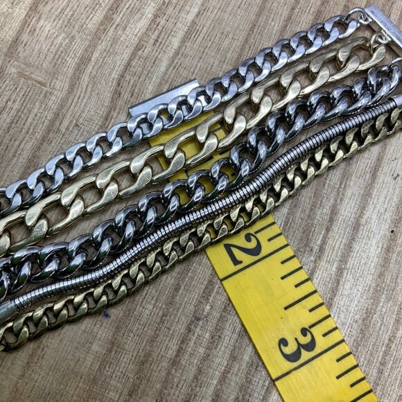 Jenny Bird Austin Mixed Metal Chain Multi Strands Bracelet - Picture 6 of 6